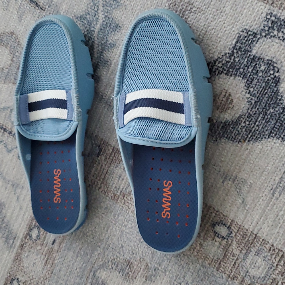 Swims Slip On Loafers Shoes in Blue Sz6 - Picture 3 of 8